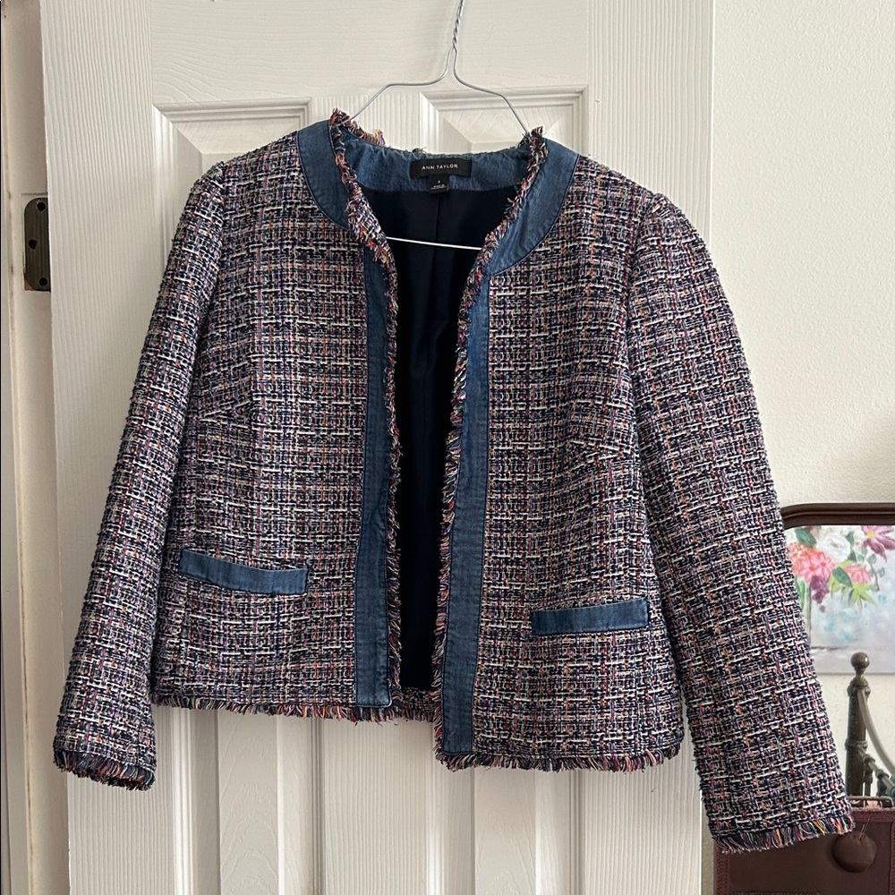 Ann Taylor tweed jacket blazer